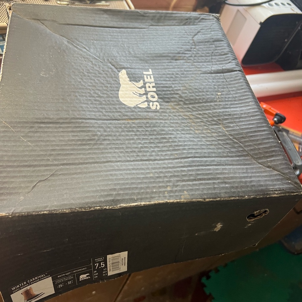 Sorel snow boots - tan. New in box. 7.5 women’s never worn.